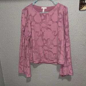Leith Mauve Patterned Blouse